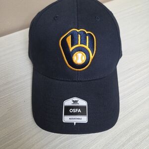 Black Baseball Cap with Yellow Logo